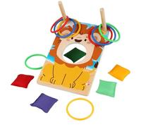 Jeu de Toss Bean Bag | Jeu de Lancement d'Anneau et de Poche pour Enfants,Multi-Joueur Interactive Groupe Activité Conception en Bois pour Aire de Jeux Parc Pelouse Cour