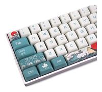 Jeu de touches Gaming Style 108 touches PBT, compatibilité universelle avec les commutateurs TKL MX 60 %, 65 %, 80 %, revêtement anti-graisse pour