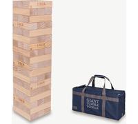 Jeu de tour d'empilage - Jeu tactique - Giant - 21 KG - jusqu'à 160 cm de haut - ECO qualité supérieure du bois - conçu en Angleterre - dans un sac de transport solide