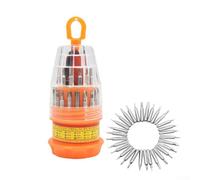 Jeu de tournevis 31 en 1 avec poignée à cliquet pour réparation de téléphones, tablettes et électroniques, comprend pour Torx, hexagonal, Phillips et embouts à fente