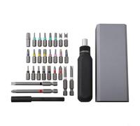 Jeu de tournevis à cliquet 28 en 1 avec embouts magnétiques et rangement de type presse pour appareils électroniques et petits appareils (28 en 1)