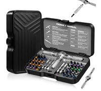 Jeu de Tournevis a Cliquet 40 en 1,Tournevis de Precision,Kit Tournevis | Tournevis Torx Comprenant Des Embouts En Acier Allié S2, Cliquet Magnétique, Tige Flexible