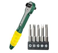 Jeu de tournevis à cliquet avec embouts de sécurit liquet réversible pour clé triangulaire Y U, kit d'outils à main en acier pour réparation d'appareils électroménagers