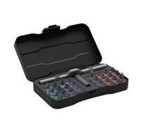 Jeu de tournevis à cliquet de précision 24 en 1 avec boîte de rangement, outil multifonction pour bricolage, artisanat professionnel, électricité, mécanique, travaux de construction | caisses