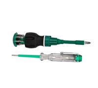 Jeu de tournevis à cliquet haute performance avec plusieurs types d'embouts. Acier au carbone de qualité supérieure. Design ergonomique. Mallette d'organisation compacte pour une utilisation en