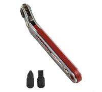 Jeu de tournevis à cliquet multifonction avec roue à cliquet réglable bidirectionnelle, angle droit et embouts magnétiques droits pour espaces restreints, acier allié (C)