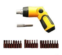 Jeu de tournevis à cliquet rotatif avec mécanisme à 72 dents, tournevis à poignée pliable avec porte-embout /4", rangement de queue pour croix hexagonale pour kit d'embouts Torx (E)