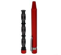 Jeu de tournevis à poignée magnétique portable 18 embouts (rouge) | Comprend pour Phillips Torx pour embouts triwing, poignée antidérapante, rangement intégré, design léger