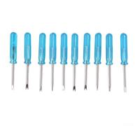 Jeu de tournevis à tête unique de type V pour installation et retrait de boucle de montre - Kit d'outils de réparation de précision pour horlogers et techniciens de bijoux (bleu)