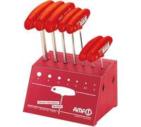 Jeu de tournevis AMF 7 pces. 6 pans avec support d'atelier avec poignée transversale - 42606