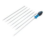 BGS Technic Jeu de tournevis à lames échangeables 2326 – Torx T10–T40 percés – 8 pièces