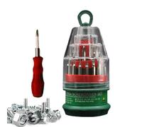 Jeu de Tournevis | Avec Phillips Et Clé De Réparation,Petit Coffret De Tournevis Avec Boîtier - Pour Ordinateur Portable Électronique Téléphone PC Climatiseur Télévision