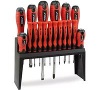 Jeu De Tournevis Avec Support En Plastique Dedra 06A095 18Pcs, Acier Crv