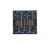 Gedore 1500 ES-DT 2142 Clé mâle coudée 2 mm, 2.5 mm, 3 mm, 4 mm, 5 mm, 6 mm, 7 mm, 8 mm, 10 mm 9 pièces