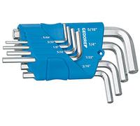 Gedore 1505424 6 pans intérieurs Jeu de clés mâles coudées 5/64 pouces, 3/32 pouces, 1/8 pouces, 5/32 pouces, 3/16 pouces, 7/32