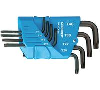 Jeu de tournevis coudés sur support 8 pces TORX T9-T40