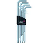 Wiha Set de clés mâles coudées 369H11 - ISO2936L 11p tête sphér. à 6 p 1,5/2/2,5/3/4/ Quantité:1