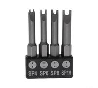 Jeu de tournevis de forme spéciale avec embouts triangulaires de type Y U, tournevis de sécurité à tige hexagonale de 50 mm pour réparation d'appareils électroménagers, jouets et console de jeu (type