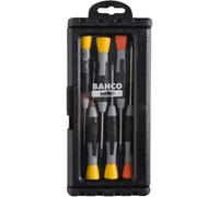 Jeu de tournevis de précision - BAHCO - 706-1 - Embout plat - Acier haute performance - Capuchon pivotant