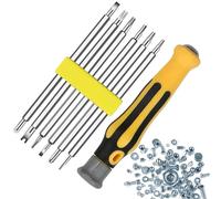 Jeu de tournevis de précision magnétique - Kit d'outils de tournevis durable, ensemble d'outils multifonctions tout-en-un | Jeu de tournevis à écrous avec poignée coussinée, tournevis avec embouts int