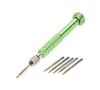 Jeu de tournevis de précision, poignée de tournevis avec trousse à outils d'ouverture pour réparation sur ordinateur portable, iPad, téléphone portable, lunettes, montre, jouets électroniques(vert)