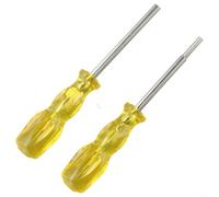 Jeu de tournevis de sécurité 3,8 mm et 4,5 mm pour Nintendo NES pour SNES N64 pour réparation de gameboy, outils à main en acier trempé jaune (2 pièces/lot)