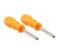 Jeu de tournevis de sécurité pour Nintendo 3,8 mm 4,5 mm, outil de réparation Gamebit pour NES pour SNES N64 pour Gamecube pour Gameboy, acier robuste avec poignée orange (2 pièces/lot)