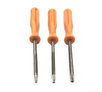Jeu de tournevis de sécurité Torx pour T6 T8 pour T10 pour Xbox pour PS5 Réparation de console - Embouts solides et creux Gamebit Kit d'outils 100 mm Orange