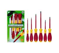 Jeu de tournevis de test de tension SoftFinish 6 pièces - WIHA - 320N K6 - Isolation 1000V - Ergonomique