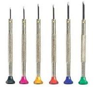 Toolcraft Jeu de tournevis d'horloger 820926, 12 pièces, lames 0,8/1/1,2/1,4/1,6/1,8 mm