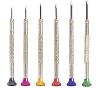 Jeu de tournevis d'horloger 12 pièces TOOLCRAFT 820926 Largeur de la lame: 0.8 mm, 1 mm, 1.2 mm, 1.4 mm, 1.6 mm, 1.8 mm 1 set