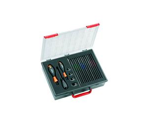 Jeu de tournevis dynamométriques 21 pièces pour l'atelier Weidmüller SAI-SCREWTY TOOL BOX 1939170000 0.5 - 1.7 Nm