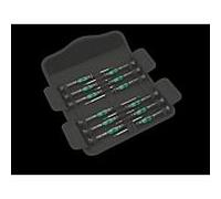 Wera pour l'électronique et la mécanique de précision Jeu de tournevis 12 pièces vis à fente, cruciforme Phillips, TORX