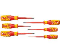 Jeu de tournevis Gedore VDE 2162-2172 PM-06 cruciforme Phillips, vis à fente, plus/moins