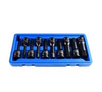 Jeu de tournevis hexagonaux haute résistance standard 1,27 cm Clé pneumatique Drive Impact Socket Convient pour appareils électriques Air Clé en acier haute résistance