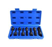 Jeu de tournevis hexagonaux haute résistance standard 1,27 cm Clé pneumatique Drive Impact Socket Convient pour appareils électriques Air Clé en acier haute résistance