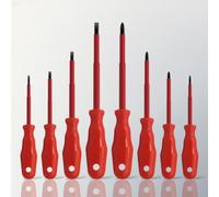 Jeu de tournevis isolés, 1000 V magnétiques pour cr-v pointes en acier pour travaux électriques, kit de tournevis PH/fente 9 pièces