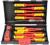 Jeu de tournevis isolés - AWTools - aw986932 - 1000V VDE - 13 pièces - Protection électrique