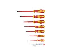 OC-PRO JEU DE 8 TOURNEVIS ISOLÉS PLATS ET CRUCIFORMES VDE/GS