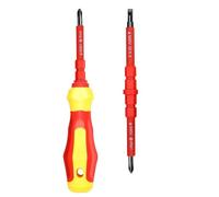 Jeu de tournevis isolés pour électriciens, tournevis isolés,Tournevis électrique avec embout magnétique - Jeu de tournevis électrique polyvalent, tournevis interchangeable avec embout magnétique pour