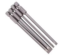 Jeu de Tournevis Kraftform Kompakt Slot Alliage D'acier 4pcs 100Mm Alliage D'acier 1 4 Tige Hexagonale 3Mm 6Mm Embouts de Tournevis à Fente Magnétiques