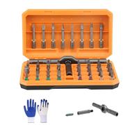 Jeu de tournevis magnétiques 42 en 1 à monter soi-même, jeu de tournevis à cliquet multi-embouts, poignée en T amovible, kit d'outils de précision pour ordinateurs, vélos, montres, sonnettes orange