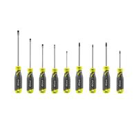 RYOBI – Jeu de 9 tournevis aimantés RHSDS9PC – PH/PZ/Plat, précision et force