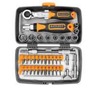 Jeu De Tournevis Magnétiques Cliquets Entraînement Magnétique Multi-bits Avec Poignée À Cliquet Détachable Kit D'outils De Réparation Domestique