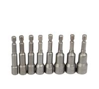 Jeu de tournevis magnétiques électriques de 65 mm de longueur, clé métrique à tige hexagonale, embout à douille Crv 6-24 mm Pour Vis(8pcs 6-13mm)