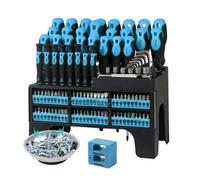 Jeu de tournevis magnétiques - Facilite les réparations de précision, support organisé complet, kit de 118 pièces | bol magnétiseur, construction en acier au chrome vanadium trempé pour l'électronique