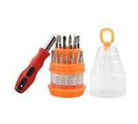 Jeu De Tournevis - Manche En Acier Au Carbone PP 31 Pièces | Jeu De Tournevis De Précision | Kit D'outils De Réparation | Mini Trousse À Outils | Isolation Magnétique Pour L'entretien Ménager Industri