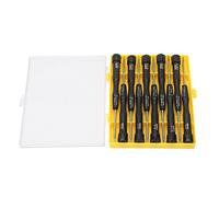 Jeu de tournevis multifonctionnels, kit de tournevis à poignée antidérapante magnétique, outil d'entretien de tournevis de précision avec couvercle arrière rotatif, acier au