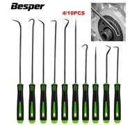Jeu de tournevis pour joint d'huile de voiture, jeu de crochets de retrait de tuyau, extracteur de joint torique, crochets de sélection, outils de réparation, outil manuel artisanal 4/10 pièces 10PCS