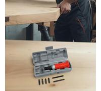 Jeu de tournevis robuste avec 3 embouts cruciformes + 3 embouts plats en acier, poignée de 165 mm style marteau pour vis rouillées ou têtues, réparation électronique